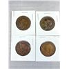 Image 3 : Lot of 4 1912 British Large Pennies