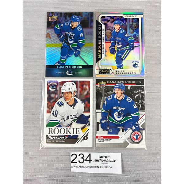 Lot of 4 Elias Pettersson Rookie Cards