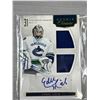Image 3 : 2012 Panini Rookie Treasures LTD Ed Dual Patch Rookie Auto 386/499 Eddie Lack Vancouver Canucks High