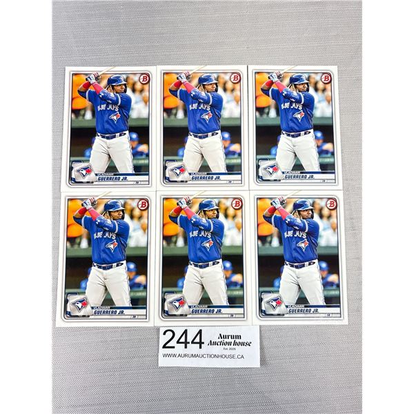 Lot of 6 Bowman #50 Vladmir Guerrero Jr 2nd Year Cards