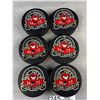 Image 3 : Lot of 6 1972 Canada Cup - Team Canada Hockey Pucks