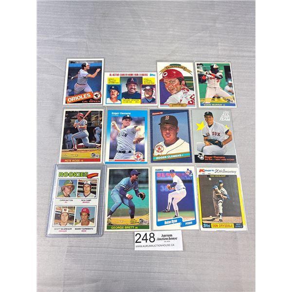 Lot of 12 Vintage Hof Baseball Cards 70s/80s