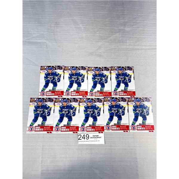 Lot of 9 Quinn Hughes Rookie Cards