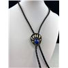 Image 2 : Leather Bolo Tie w/ Bear Paw Design