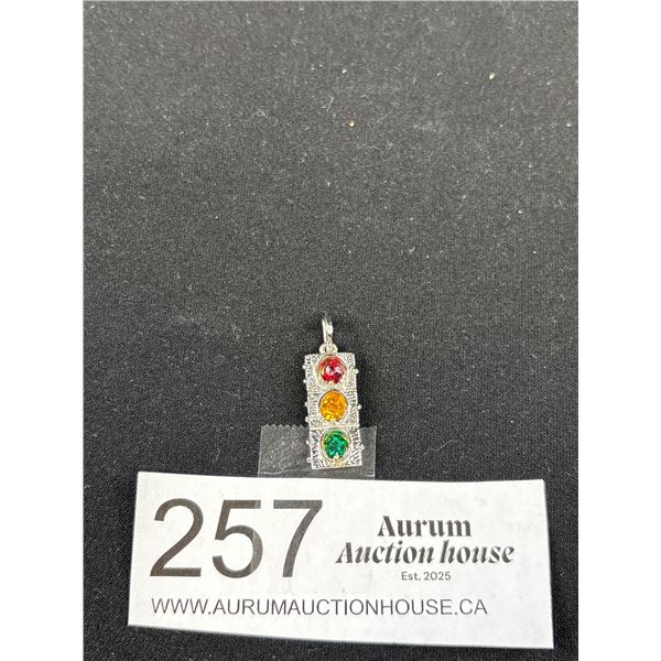 Heavy Quality Traffic Light Pendant (Sterling)