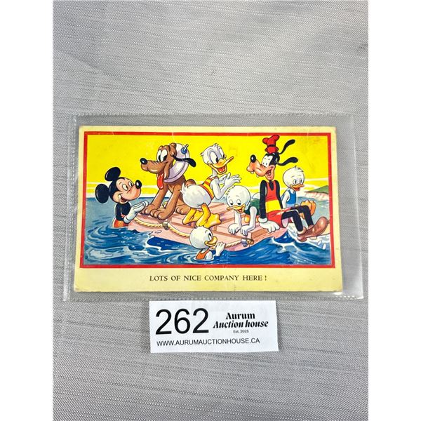 An Early Disney Characters Postcard