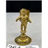 Image 2 : A Very Cute Scarce Victorian Brass Place Card Holder 1890