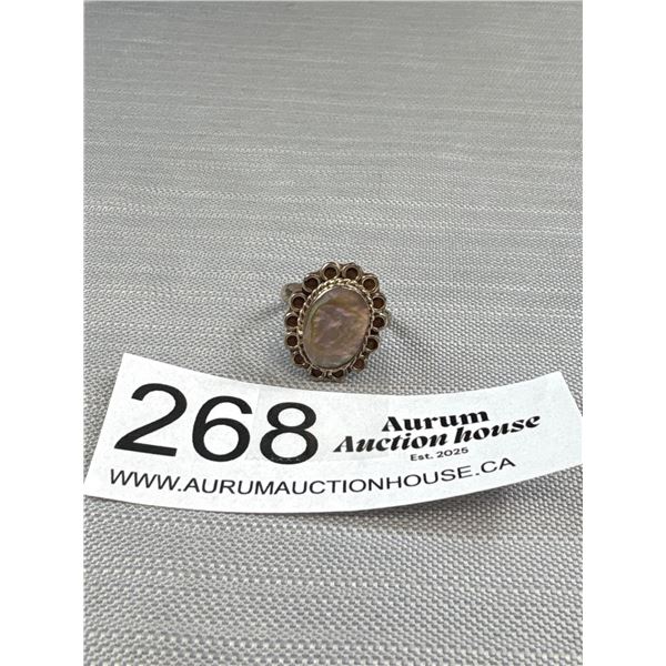 Sterling + Shell Inlay Ring (Very Pretty)
