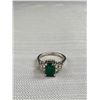 Image 2 : A Good Emerald + Diamond Look Vintage (Deco) Ring