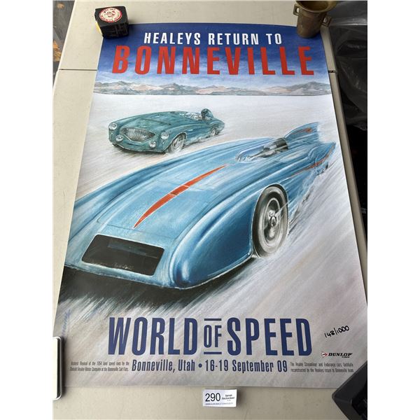 "The World of Speed" Numbered Poster