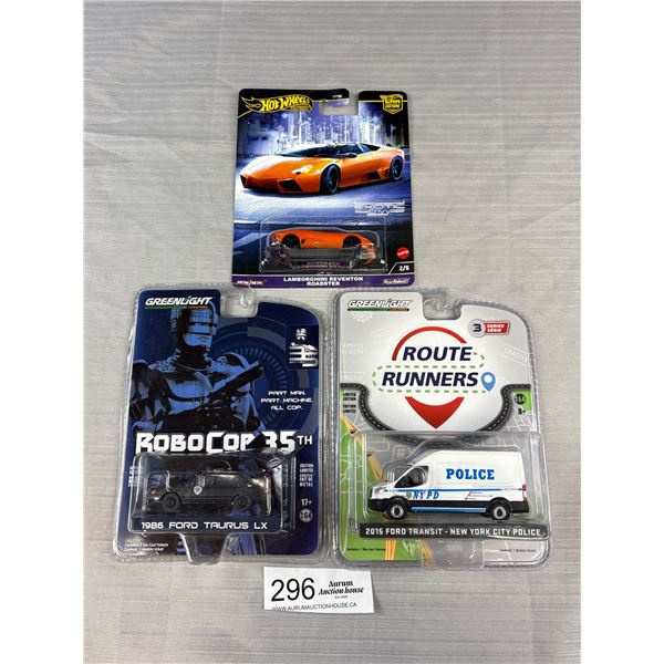 2 Green Lights and 1 Specialty Hot Wheel Car Still Sealed in Packages