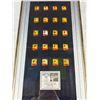Image 2 : Complete Set of Framed Olympic Pins Calgary 1988