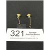 Image 1 : Lovely Gold Guilded Sterling Silver Pair of Earrings Marked 925