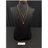 Image 1 : Double Strand Gold Chains w/ Pendants Necklace, Marked Joe Fresh