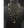 Image 2 : Double Strand Gold Chains w/ Pendants Necklace, Marked Joe Fresh