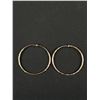 Image 2 : 3 Pairs of Gold Hoop Earrings One Pair Marked 925