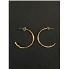 Image 4 : 3 Pairs of Gold Hoop Earrings One Pair Marked 925
