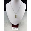 Image 1 : Silver Décor Glass Bottle Pendant w/ Chain Necklace