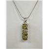 Image 2 : Silver Décor Glass Bottle Pendant w/ Chain Necklace