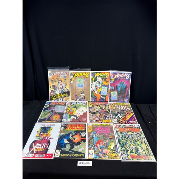 Lot of 12 Vintage Mostly Number One Comics on Board in Bag