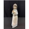Image 2 : Very Nice Nao by Lladro Porcelain Figurine Girl Holding Brown Dog