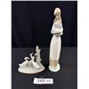 Image 1 : 2 Nao by Lladro Porcelain Figurines Lady Holding Bird + Other