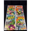 Image 2 : Lot of 12 Incredible Hulk Comics 25c to 40 cent on Board in Bag