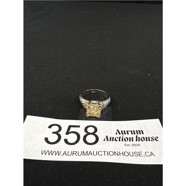 Vintage 18k Gold Plated Dress Ring