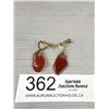 Image 1 : A Pair of Antique Goldstone Earrings