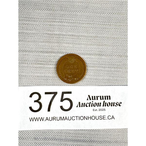 An 1892 Indian Head (U.S.) I Cent in Good Condition