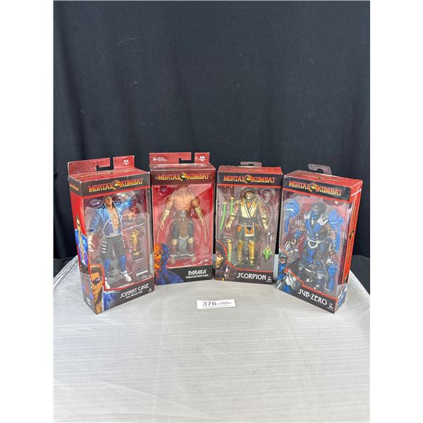 Four Sealed Mortal Kombat Figurines in Box