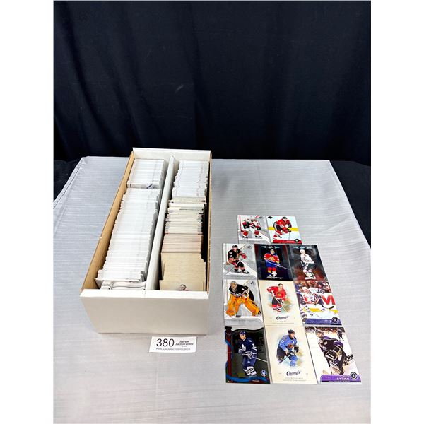 Box of NHL Trading Cards Early 2000s