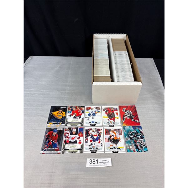 Box of NHL Trading Cards 2021 + Comic Trading Cards