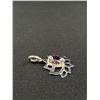 Image 2 : Beautiful Sterling Silver w/ Amethyst Stone Pendant Marked 925