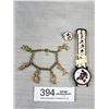Image 1 : Vintage Mickey Mouse Charm Bracelet, Watch Button