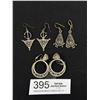 Image 1 : 3 Pairs of Vintage Dangle Earrings