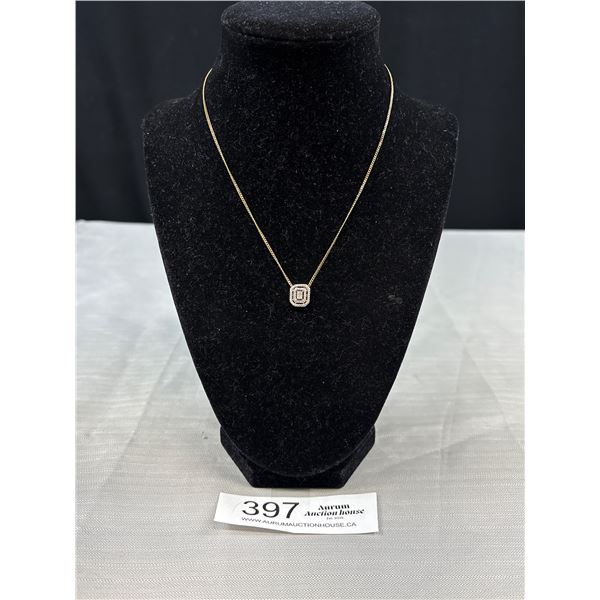 Gold Chain w/ Pendant Necklace Marked 1/20 12k, G.F