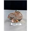 Image 1 : Vintage Glass Bunnt Paperweight - 5" x 3.5"