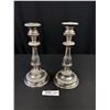 Image 1 : Antique Pair of Silver Candlesticks - 11" Tall