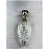 Image 2 : Vintage Blown Glass Perfume Bottle w/Stopper & Ralph Lauren Safari Refillable Bottle