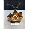 Image 1 : Vintage Cermaic Pipe Rest w/ 2 Pipes