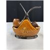 Image 4 : Vintage Cermaic Pipe Rest w/ 2 Pipes