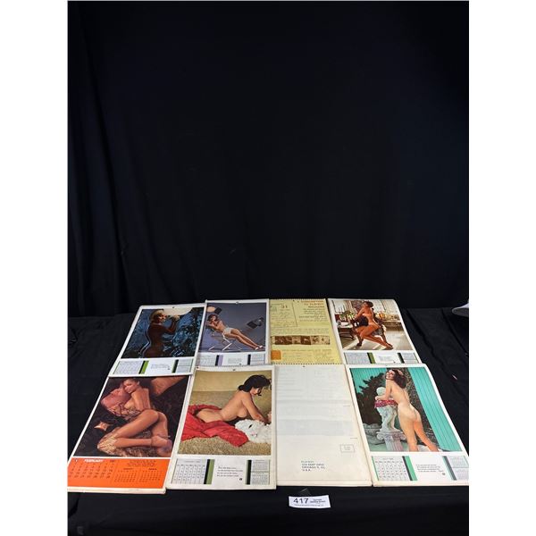 Vintage Playboy Calendars - 7 from 1960s & 1 From 1981