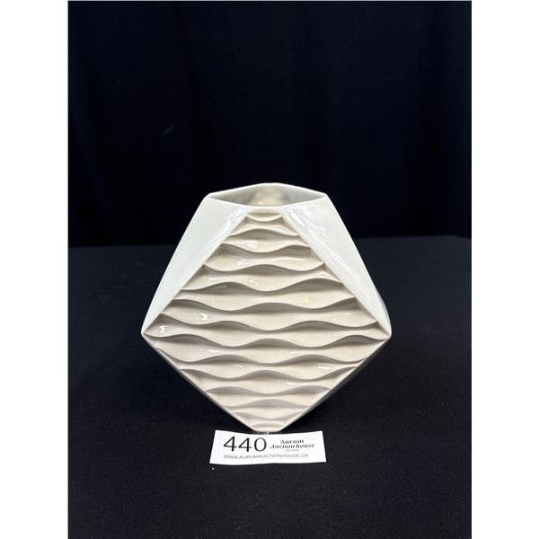 Vintage Modernist Porcelain Vase Signed Plankhammer Bavaria