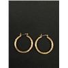 Image 2 : Vintage Gold Hoops Earrings Solid!