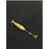 Image 2 : Antique Gold Plated Articulated Fish Pendant Moves!