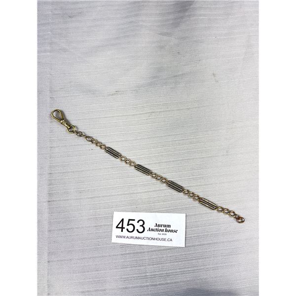 Antique Victorian Gold + Silver Watch Chain