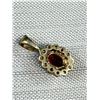 Image 3 : Vintage Gold Garnet Stone Pendant