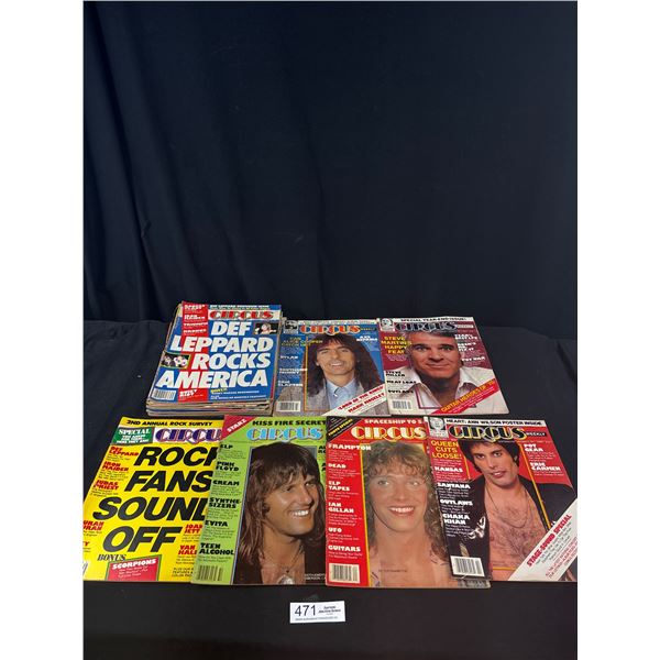 Lot of 22 1970s Circus Weekly Magaines