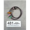 Image 1 : Pandora ALE  Leather Bracelet w/ 5 Murano Glass Charms